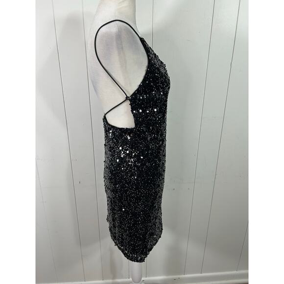 Lulu's Force of Fashion Black Backless Sequin Mini Dress in XS - Picture 5 of 7